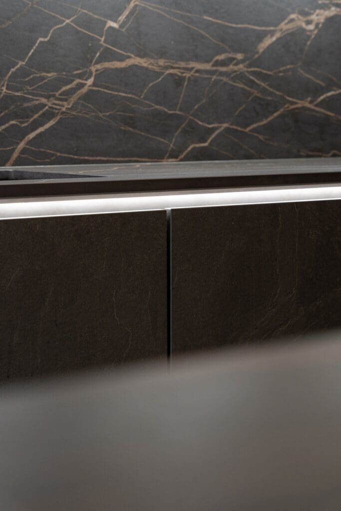 Nobilia German kitchen in Sheffield in Slate handleless finish