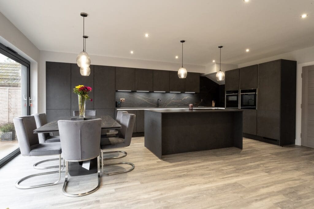 Nobilia German kitchen in Sheffield in Slate handleless finish