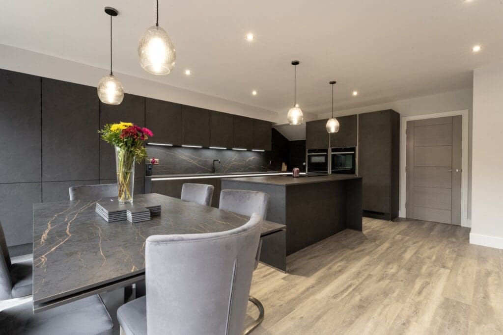 Nobilia German kitchen in Sheffield in Slate handleless finish