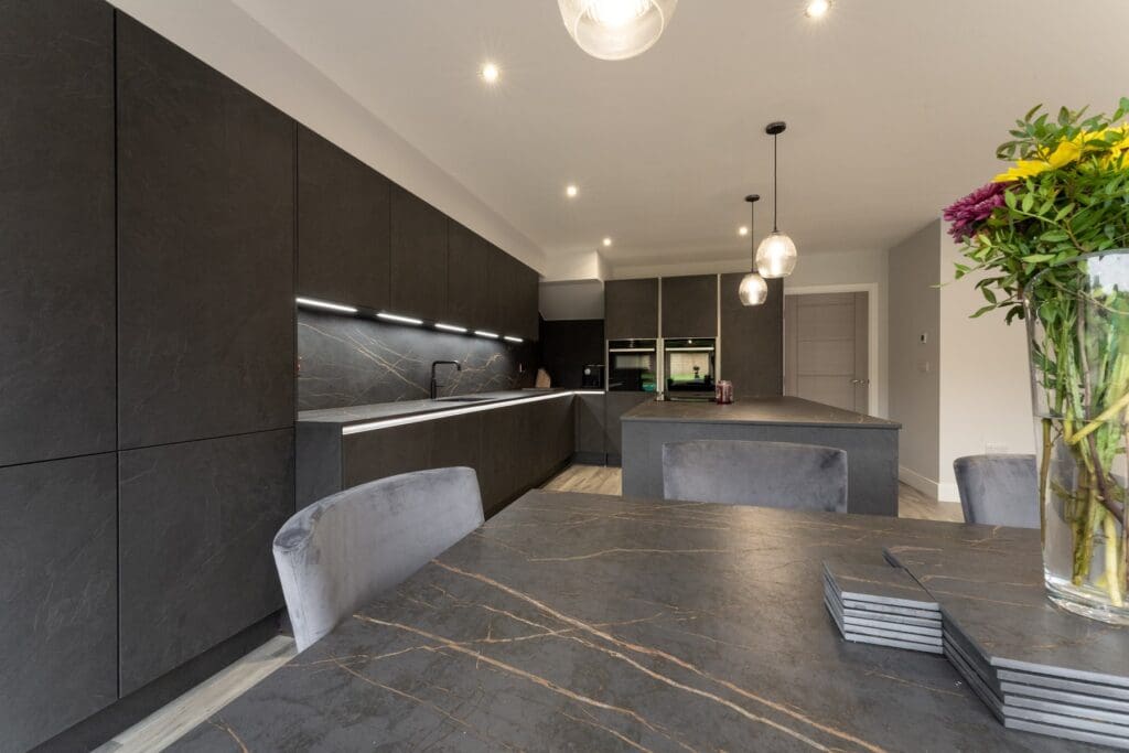 Nobilia German kitchen in Sheffield in Slate handleless finish