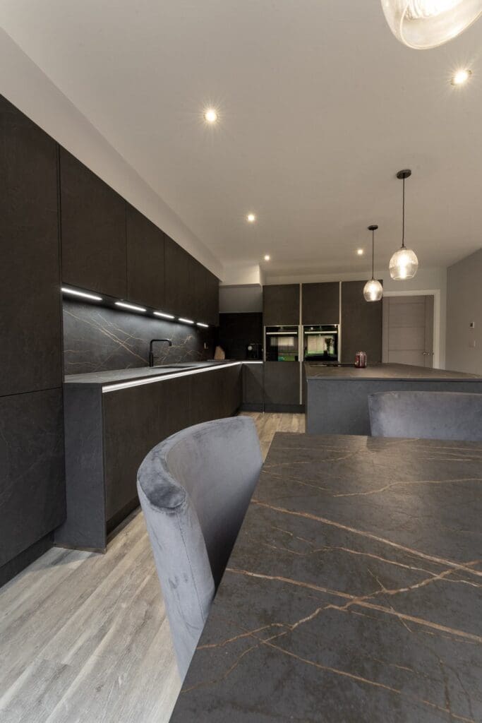 Nobilia German kitchen in Sheffield in Slate handleless finish