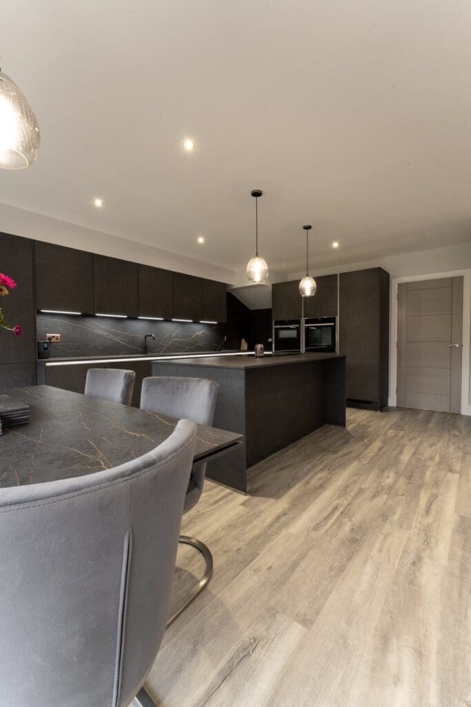Nobilia German kitchen in Sheffield in Slate handleless finish