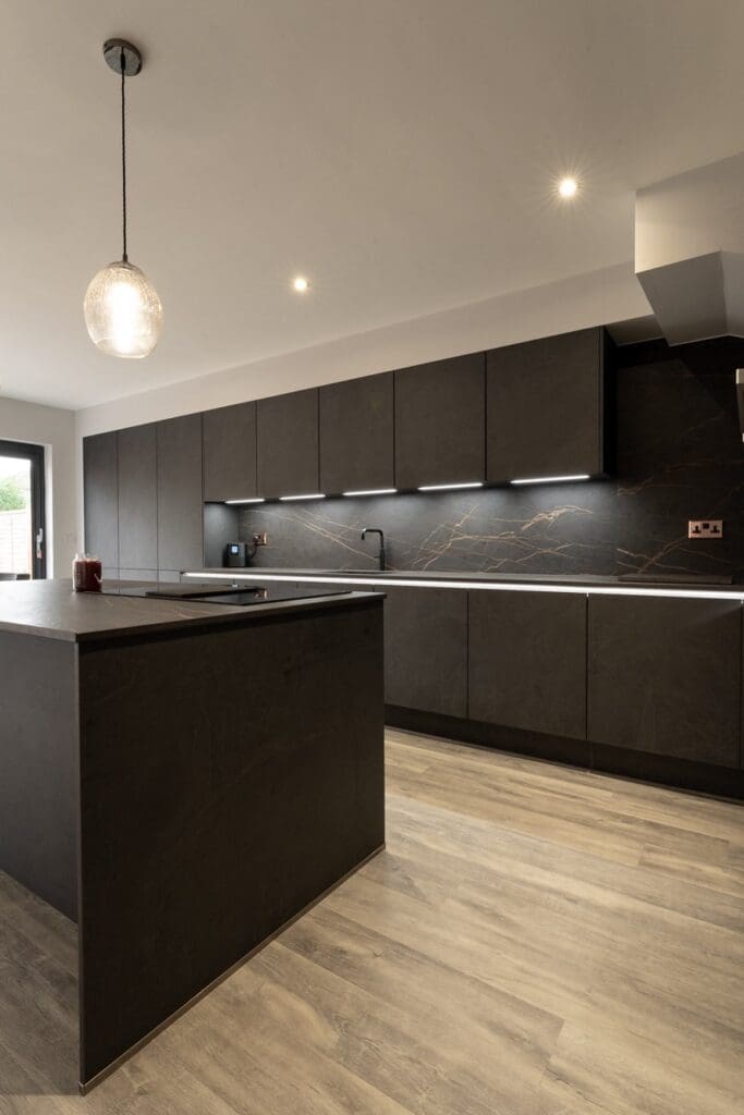Nobilia German kitchen in Sheffield in Slate handleless finish