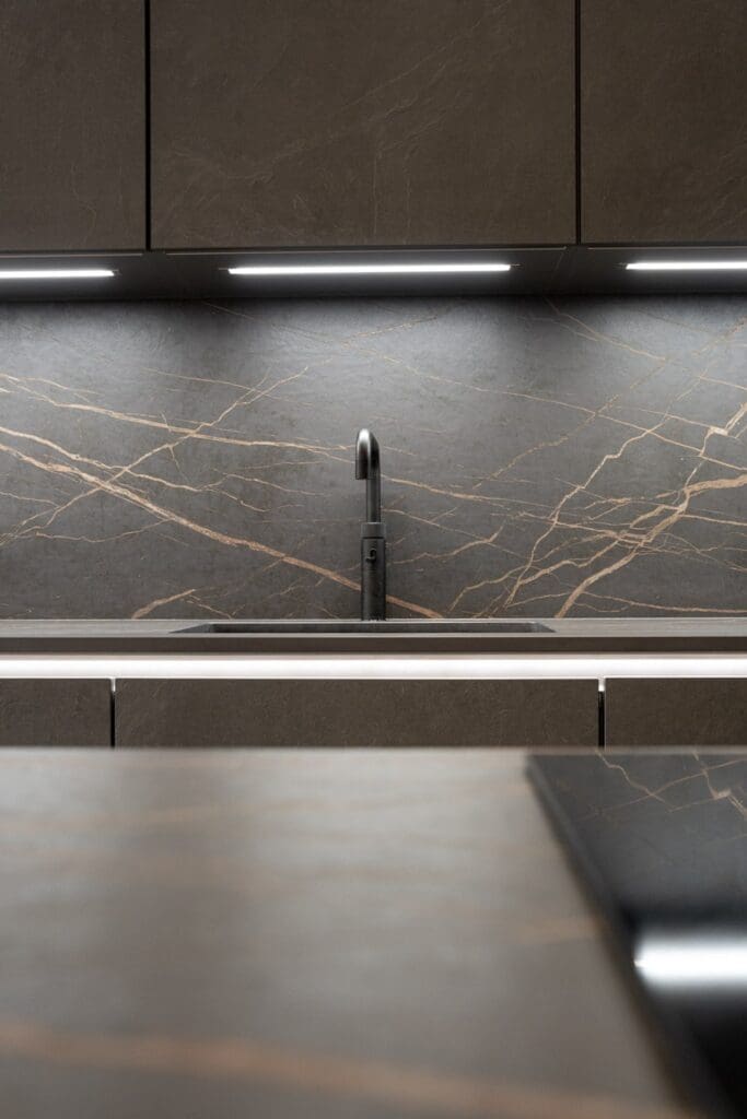 Nobilia German kitchen in Sheffield in Slate handleless finish