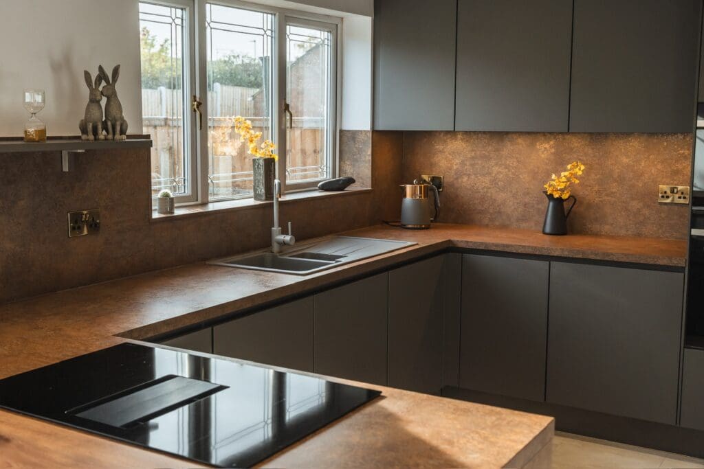 Nobilia Ferro Bronze kitchen project in Barnsley