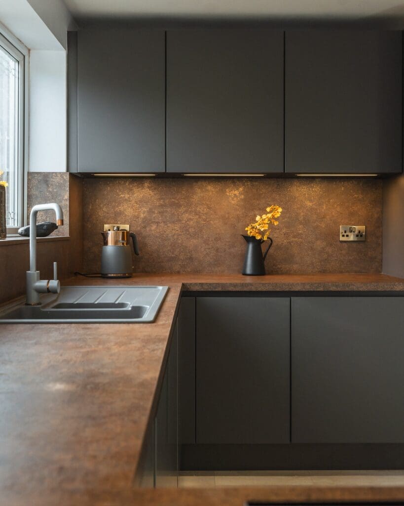 Nobilia Ferro Bronze kitchen project in Barnsley