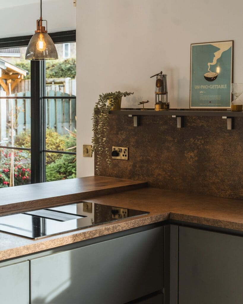 Nobilia Ferro Bronze kitchen project in Barnsley