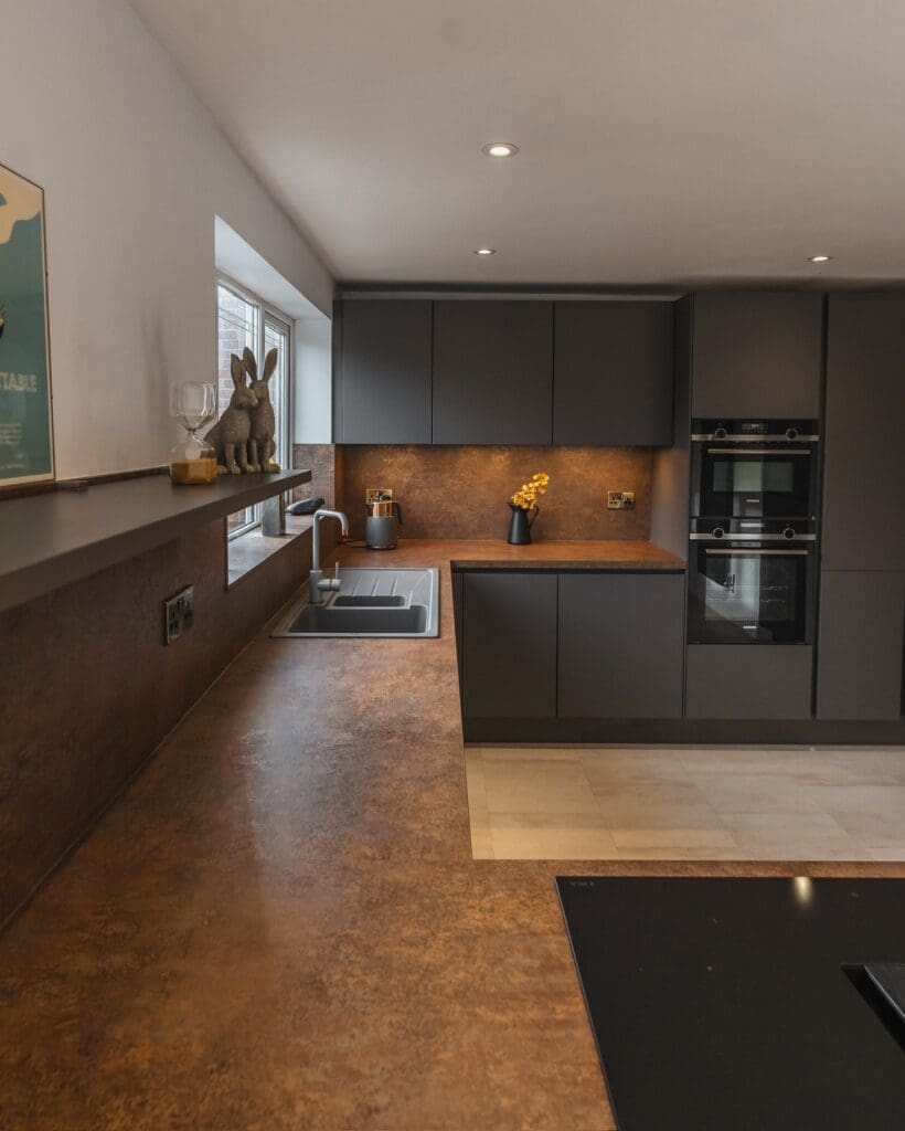 Nobilia Ferro Bronze kitchen project in Barnsley