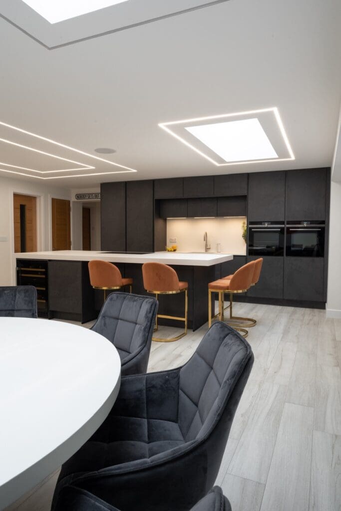 Nobilia black Slate kitchen in Nottingham
