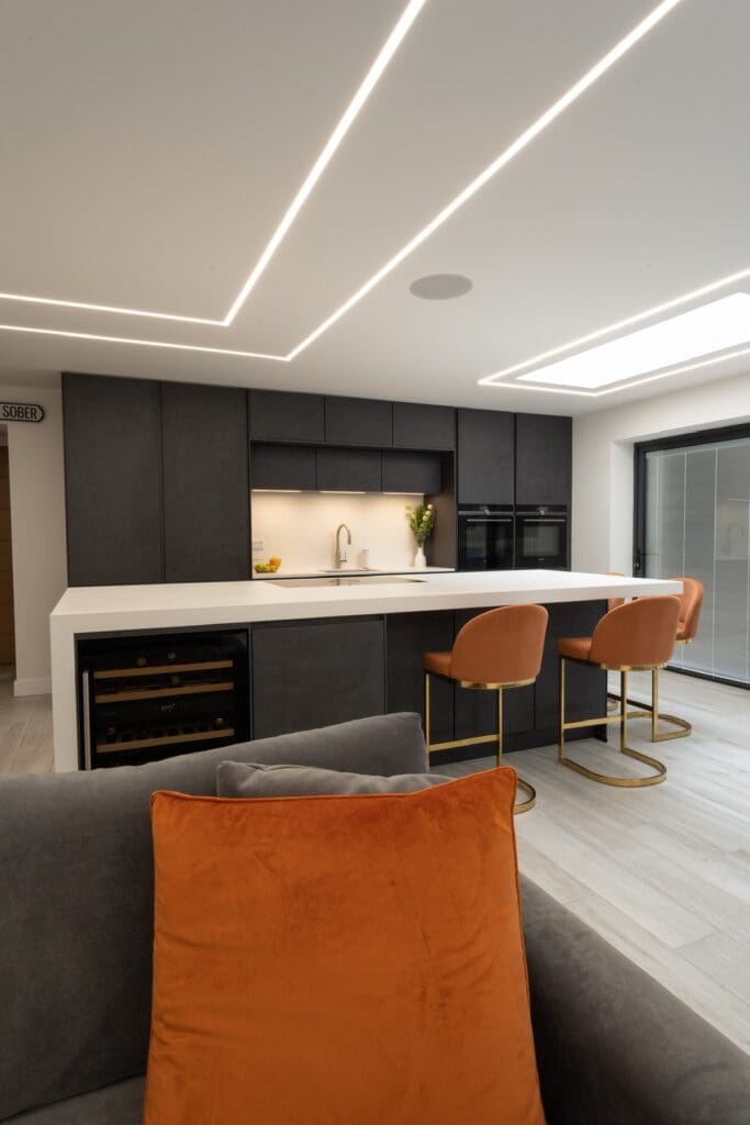 Nobilia black Slate kitchen in Nottingham