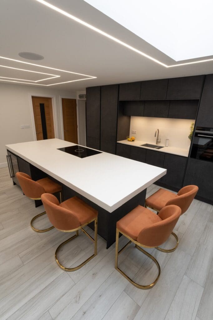 Nobilia black Slate kitchen in Nottingham