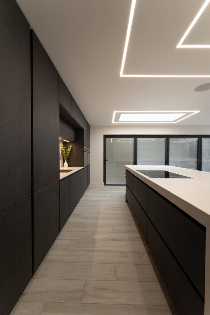 Nobilia black Slate kitchen in Nottingham