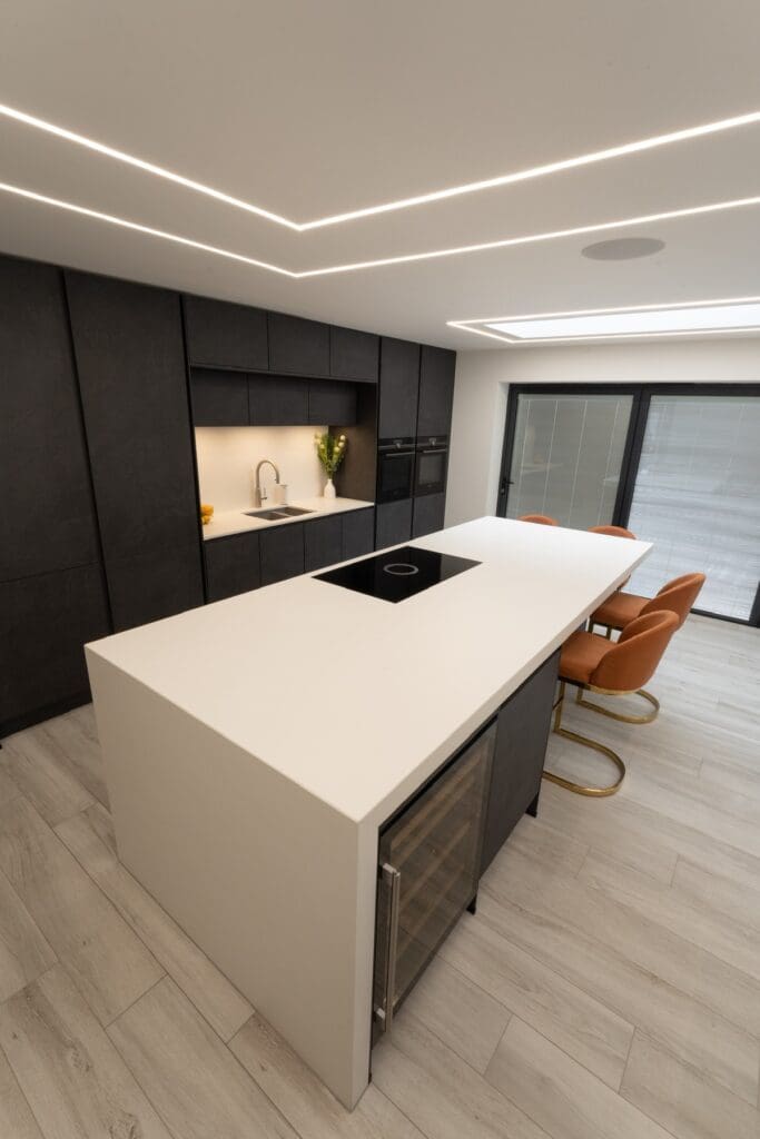 Nobilia black Slate kitchen in Nottingham