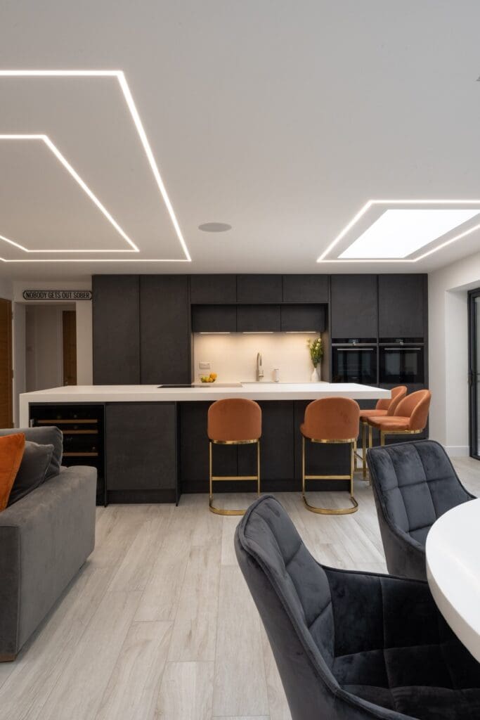 Nobilia black Slate kitchen in Nottingham