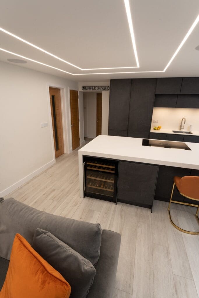 Nobilia black Slate kitchen in Nottingham