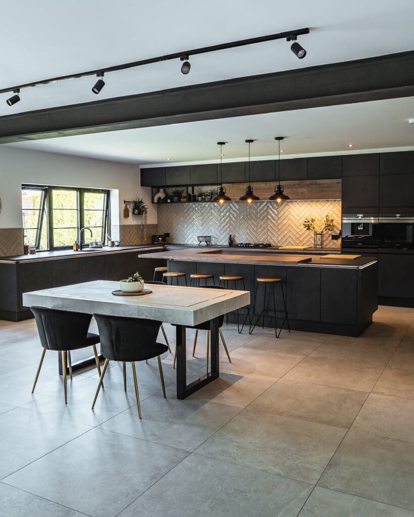 Industrial kitchen design in Rotherham by Nobilia German kitchens