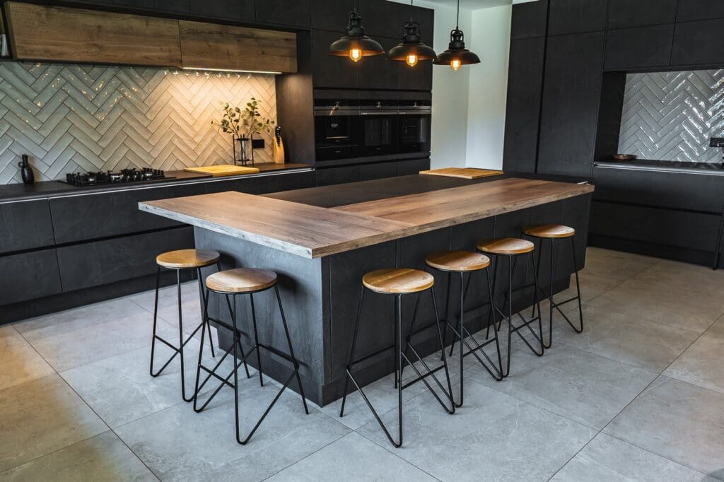 Industrial kitchen design in Rotherham by Nobilia German kitchens