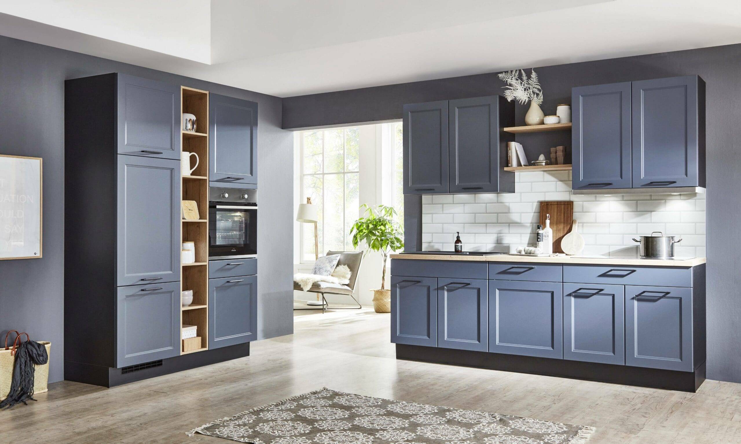Nobilia Modern Dark Wood U Shaped Kitchen 2021 | Square Kitchens, Barnsley