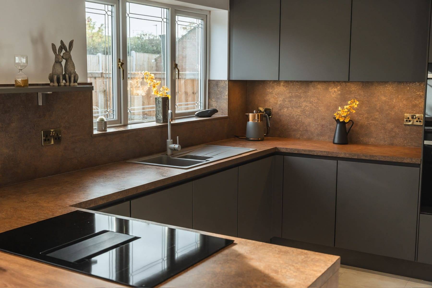 Nobilia Ferro Bronze kitchen project in Barnsley