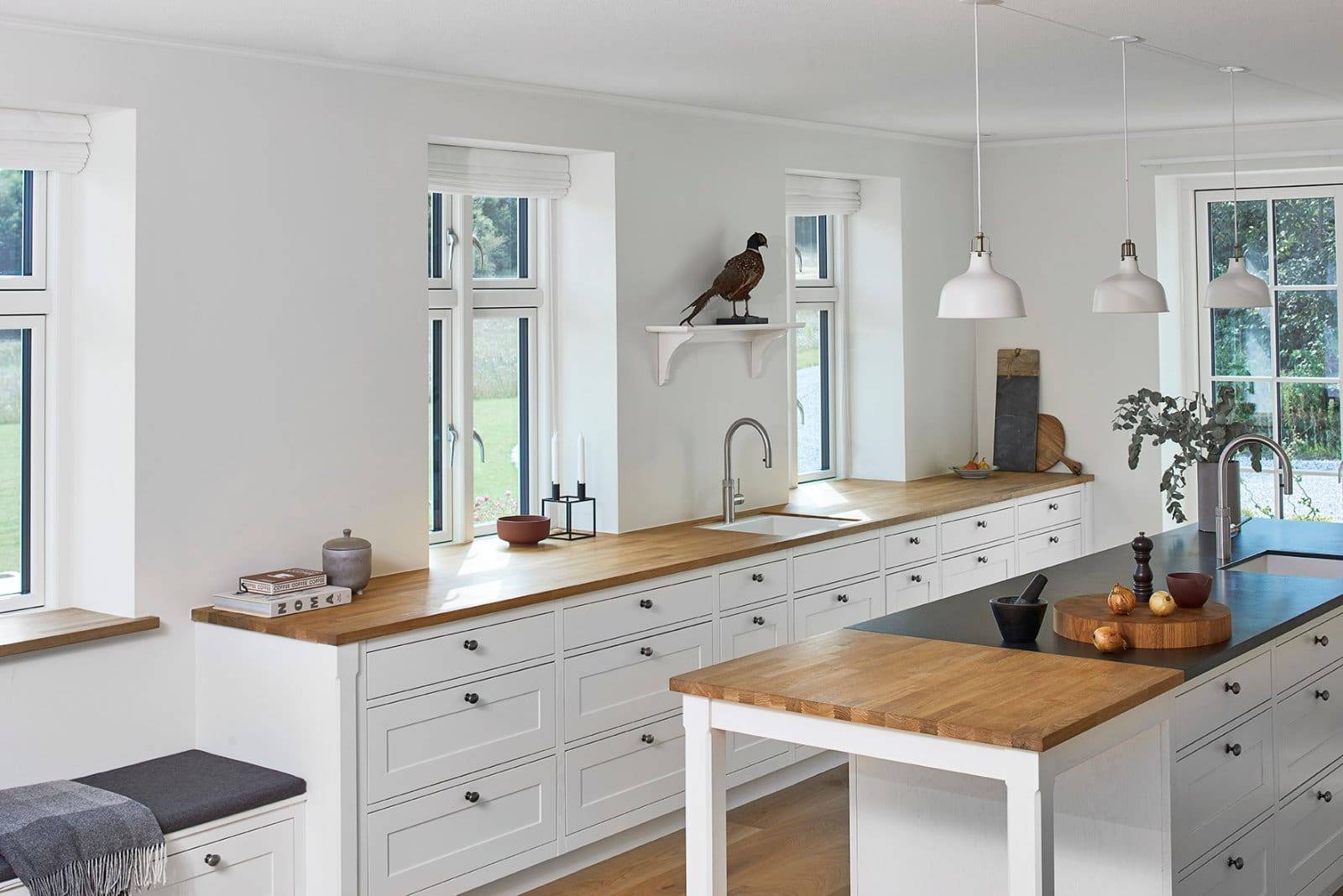 Nobilia Modern Dark Wood U Shaped Kitchen 2021 | Square Kitchens, Barnsley