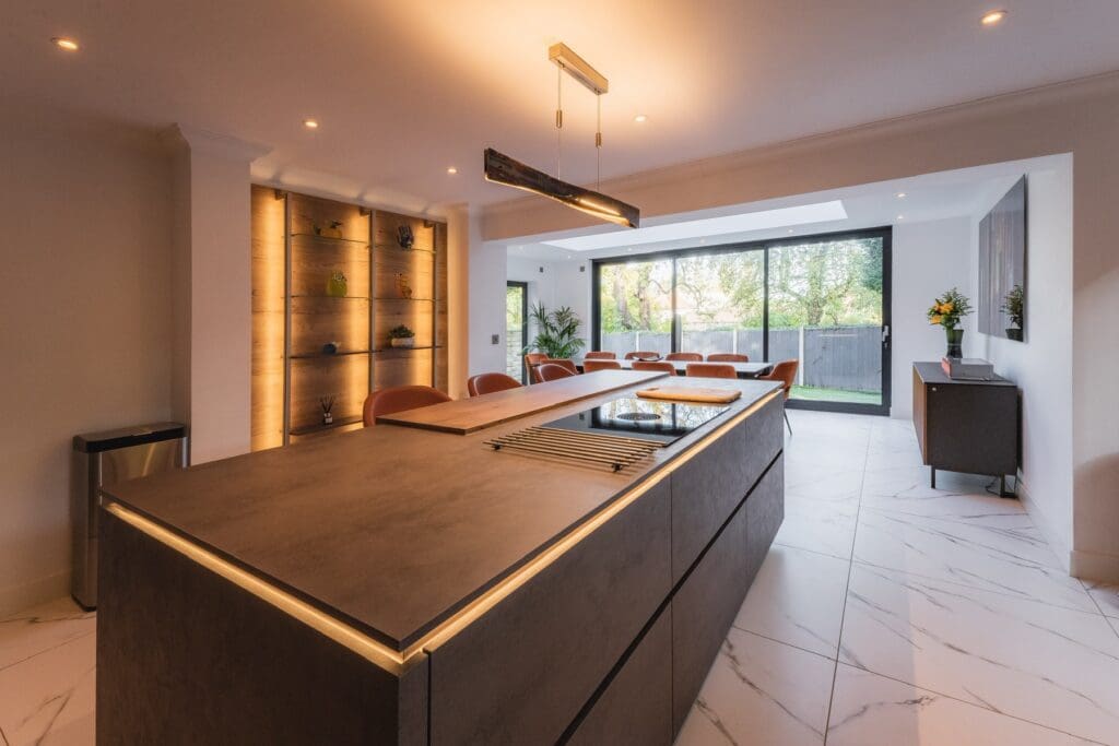 Nobilia Sheffield kitchen in Slate Grey Concrete