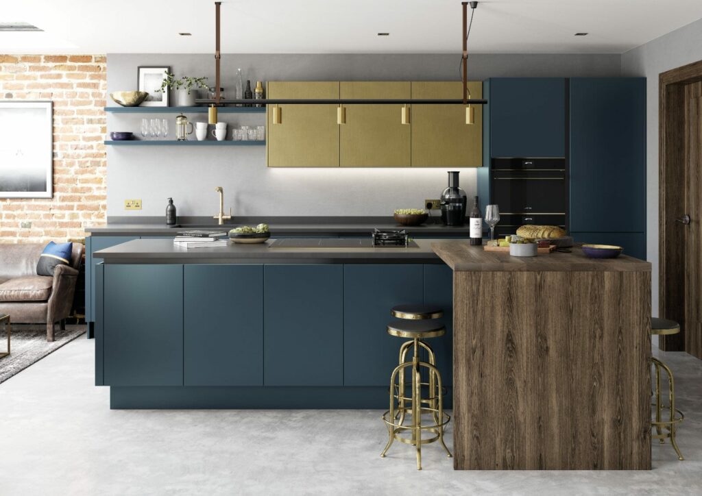 Alku Modern Handleless Kitchen With Island 5 | Sia Kitchens, Hertfordshire