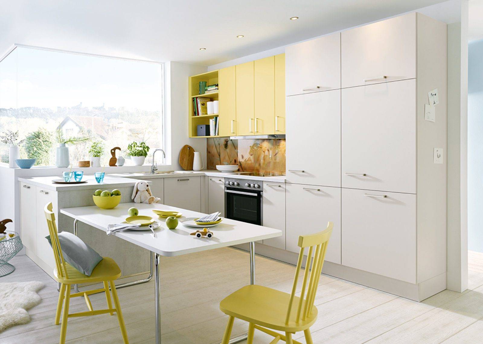 Schuller Light Matt L Shaped Kitchen 2 | Sia Kitchens, Hertfordshire