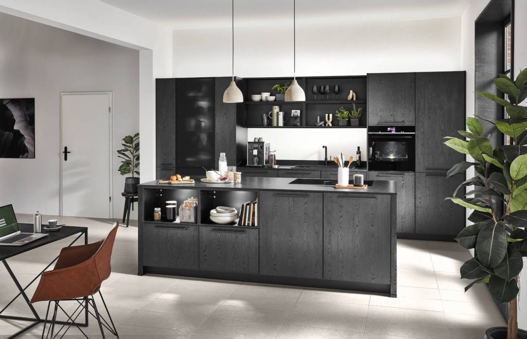 Nobilia Dark Island Kitchen 4 | Portfolio Kitchens, Swinton