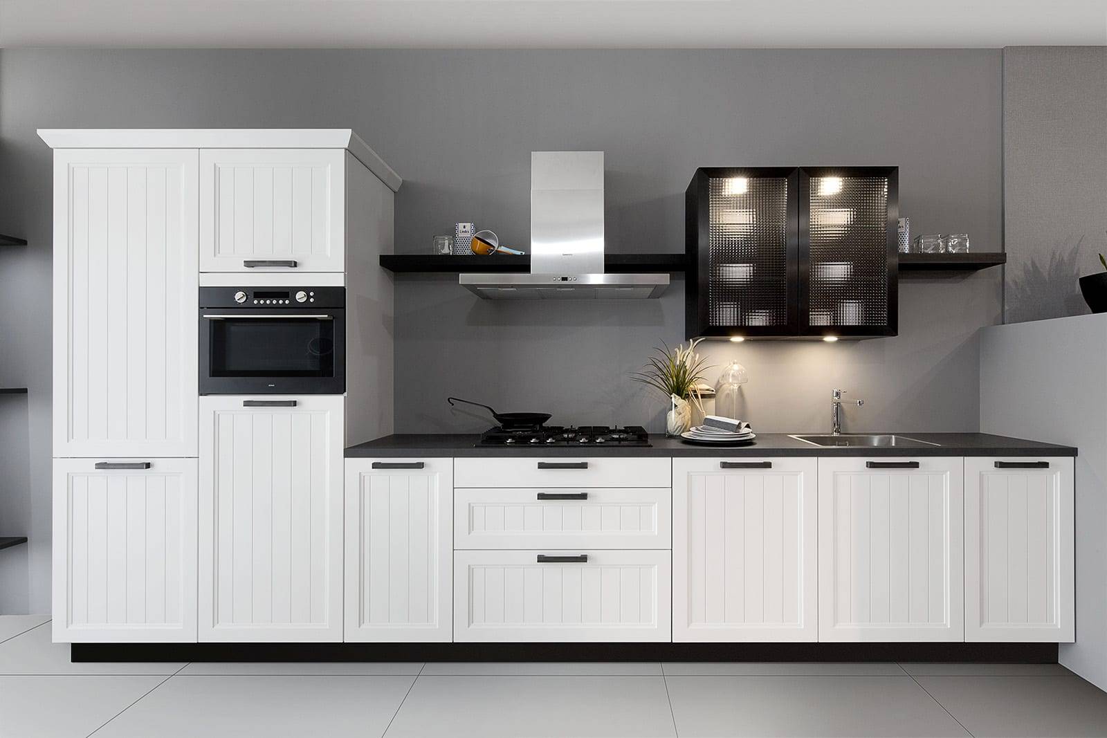 Rotpunkt White Shaker Compact Kitchen | Portfolio Kitchens, Swinton