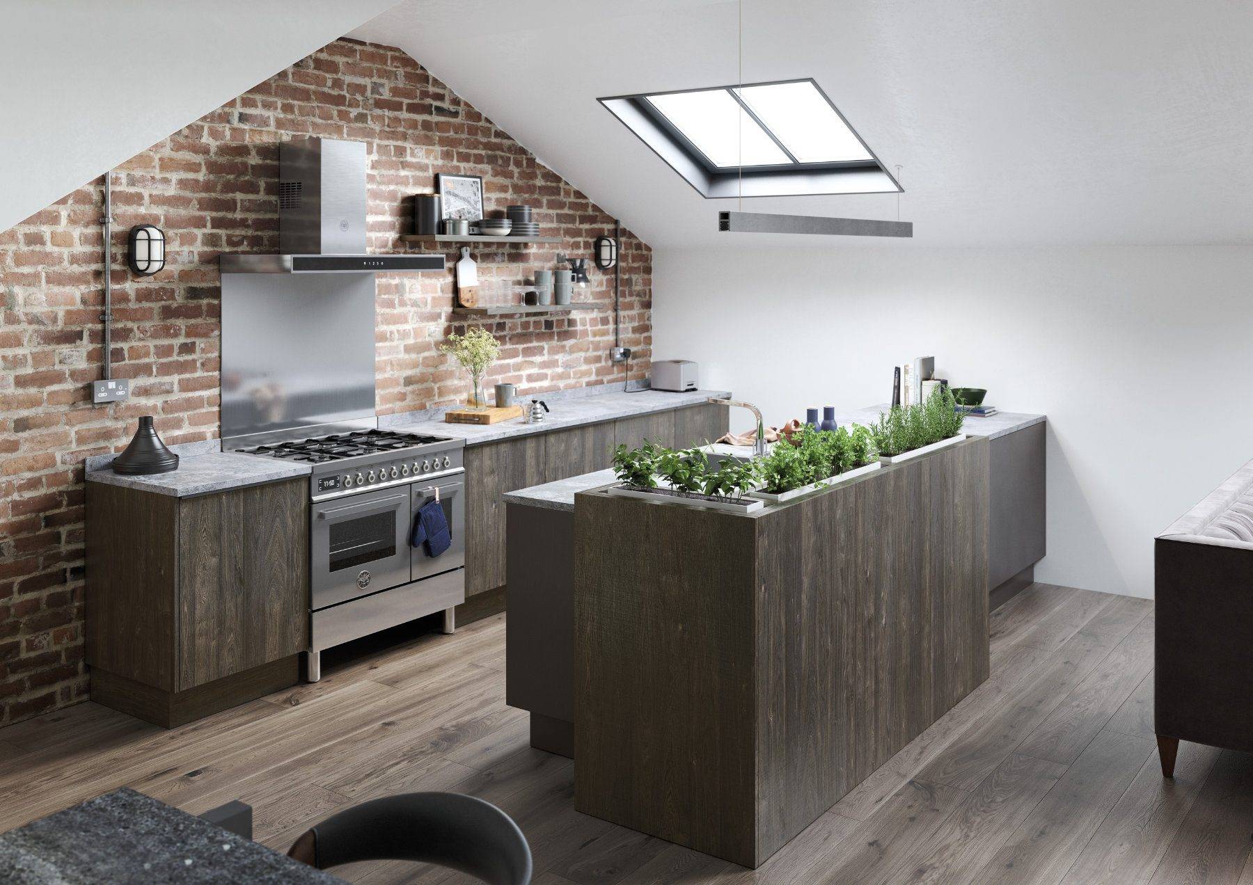 Kitchen Stori Wooden Handleless Compact Kitchen | Portfolio Kitchens, Swinton