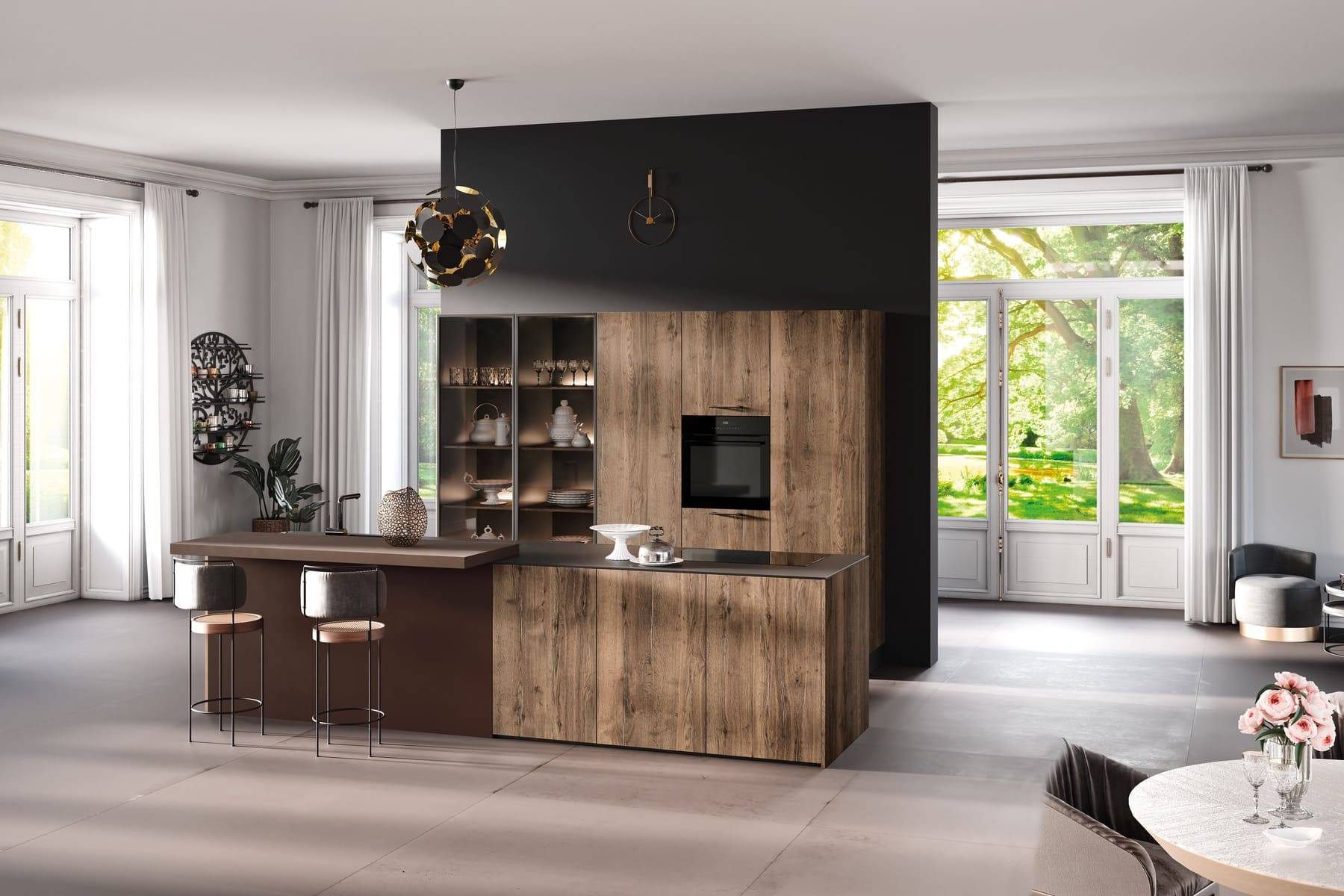 Rotpunkt Wood Handleless Kitchen 2 | Portfolio Kitchens, Swinton