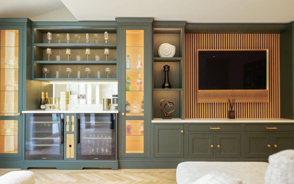 Home bar and media centre