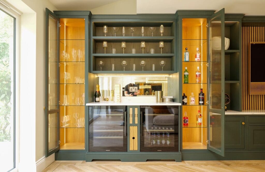 Home bar and media centre