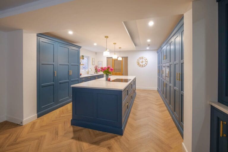 STORI kitchen - Belgravia in Parisian Blue - kitchen project in Swinton Manchester