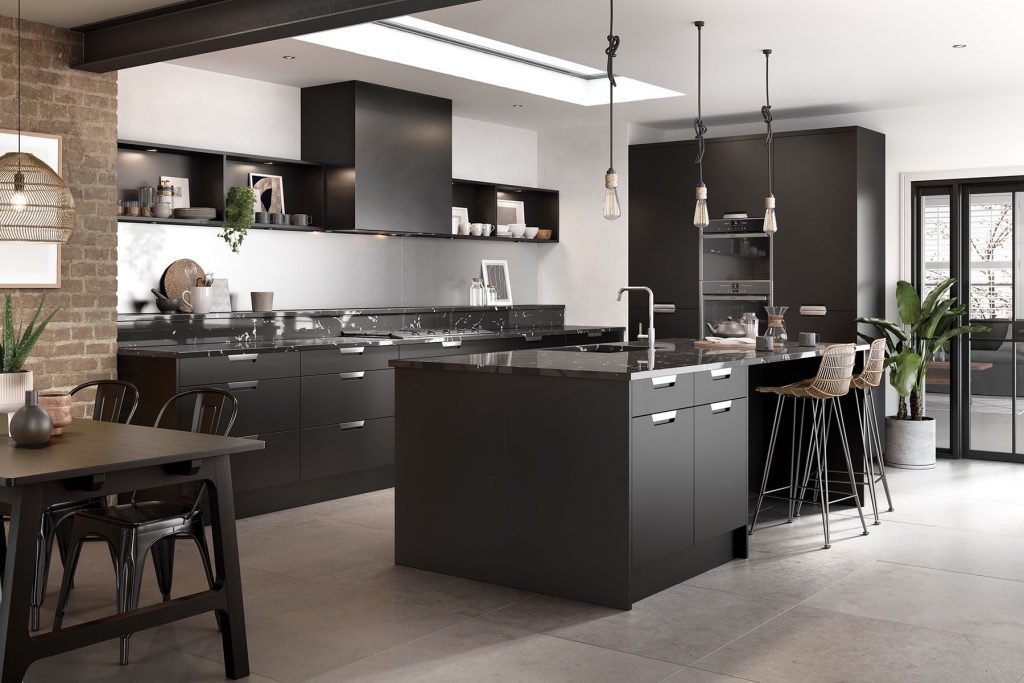 Bella Segreto Matt Black | Royal Kitchen Designs, Pontypool