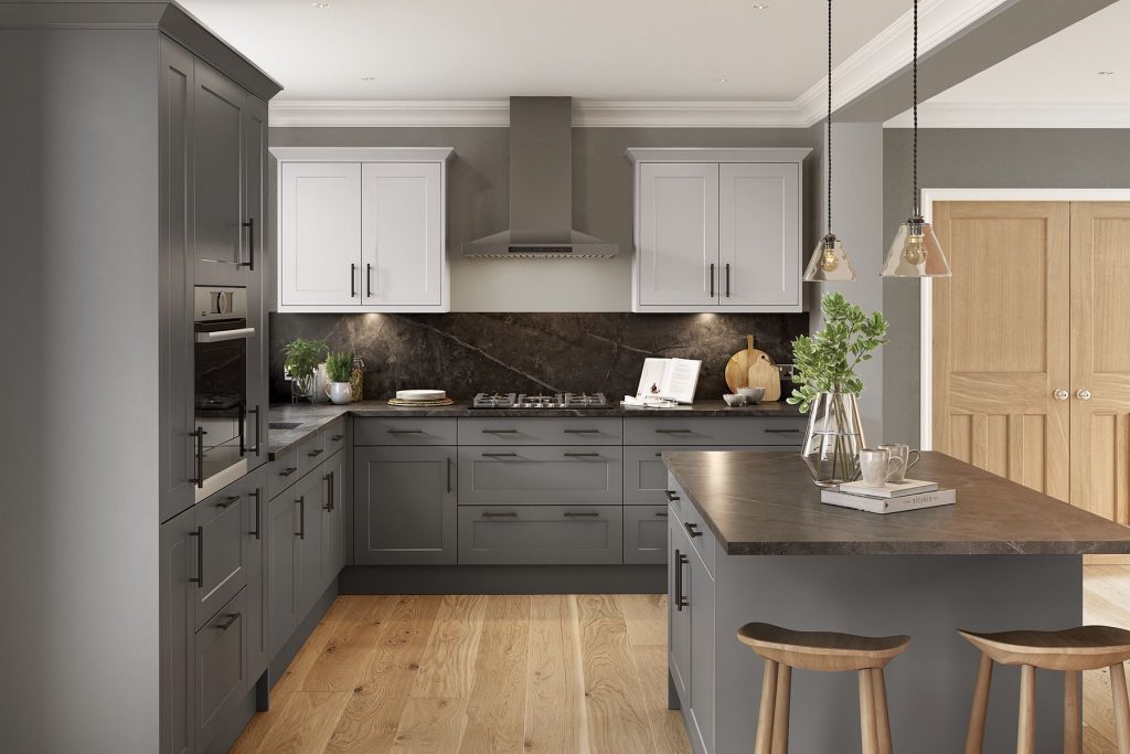 Harvard Matt Light Grey Matt Dust Grey | Royal Kitchen Designs, Pontypool