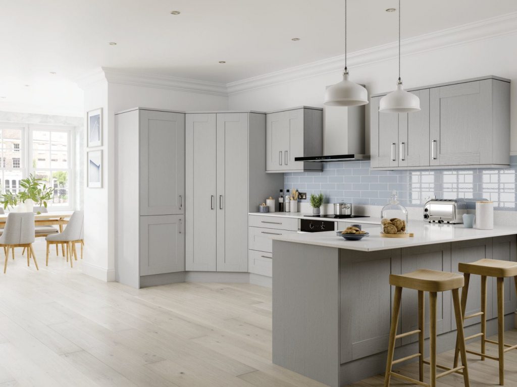 Jjo Grey Shaker Kitchen 1 | Royal Kitchen Designs, Pontypool