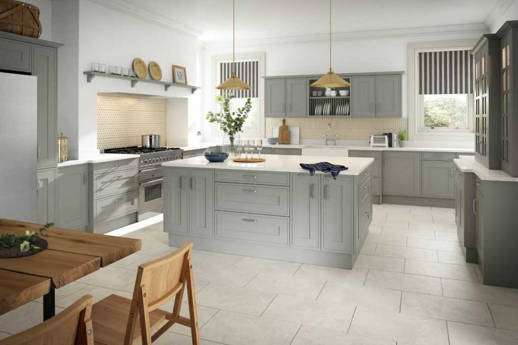Edwardian Painted Light Grey | Royal Kitchen Designs, Pontypool
