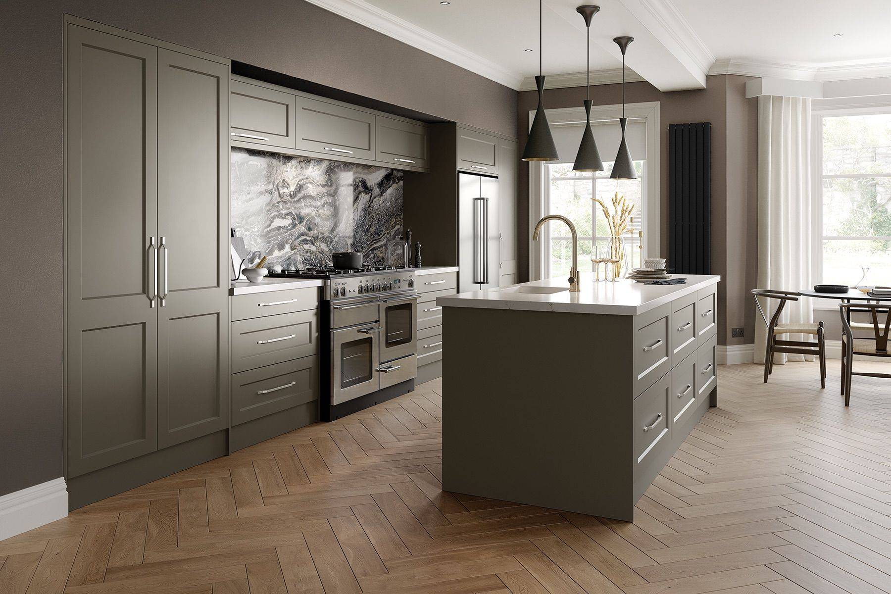 Bella Richmond Matt Taupe | Royal Kitchen Designs, Pontypool