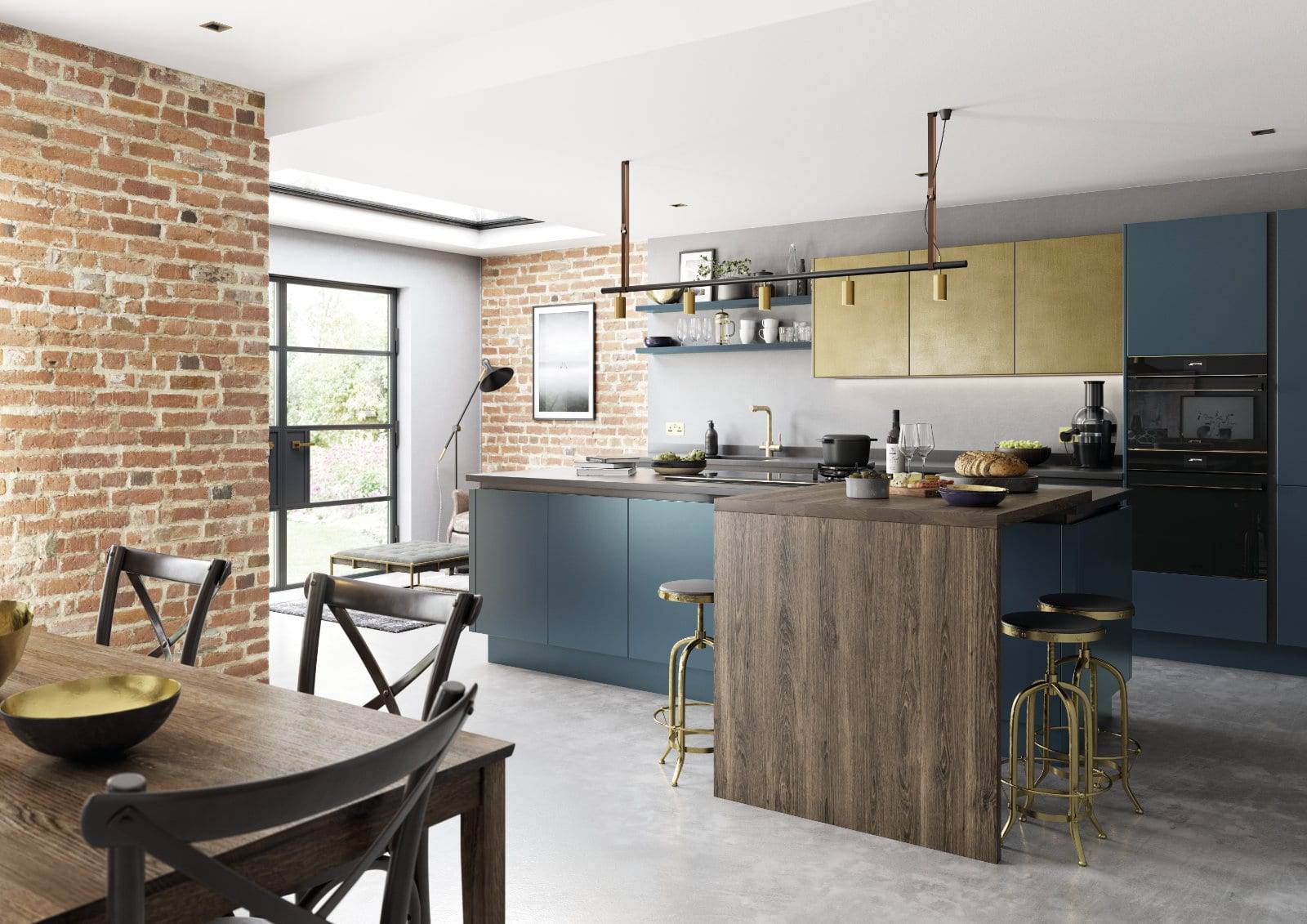 Alku Modern Matt Kitchen With Island 3 | Royal Kitchen Designs, Pontypool