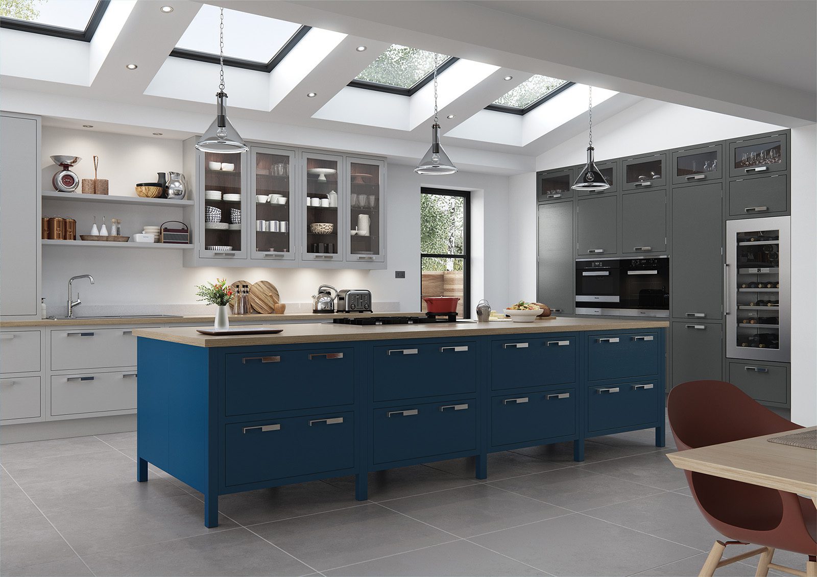 Aisling In Frame Kitchen With Island | Unlimited Kitchens, Nottingham
