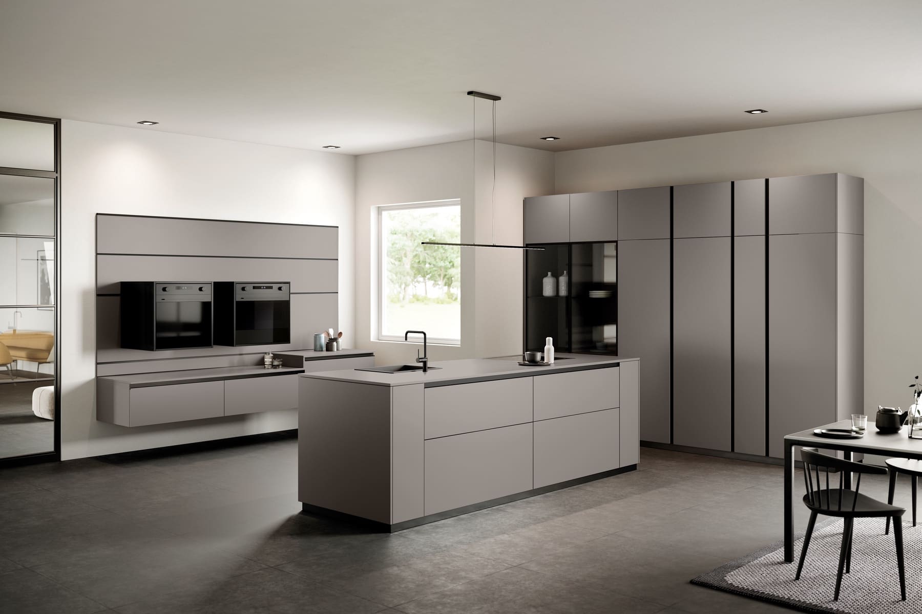 Rotpunkt Handleless Metallic Kitchen 4 | Unlimited Kitchens, Nottingham