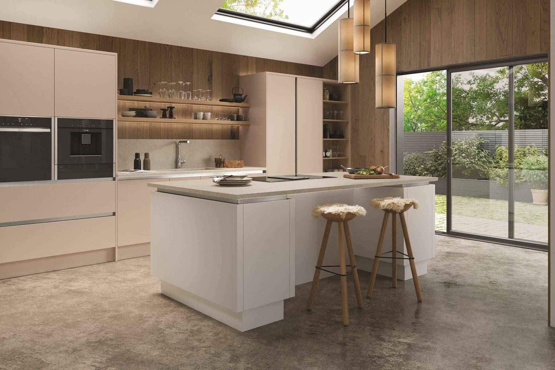 Zola Soft Matte Cashmere And White | Unlimited Kitchens, Nottingham