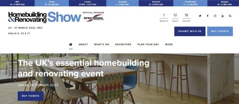 Free Tickets For National Home Building And Renovating Show At NEC