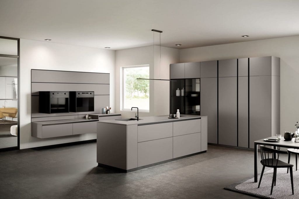 Rotpunkt Handleless Metallic Kitchen 3 | Qudaus Living, Sutton Coldfield