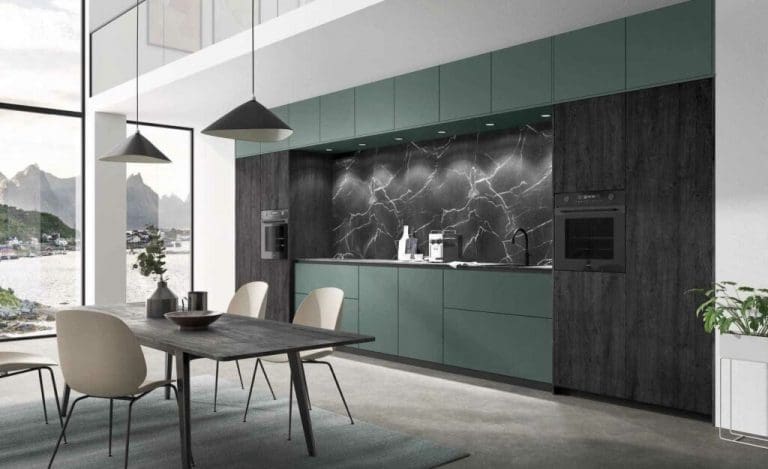 Relax With A Green Kitchen