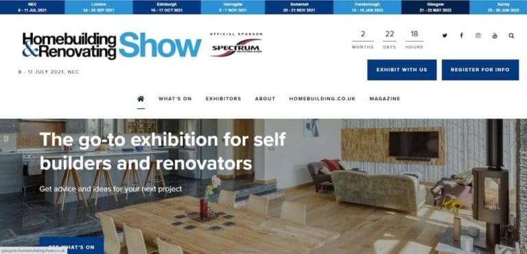 Join Us At The Homebuilding And Renovating Show In July