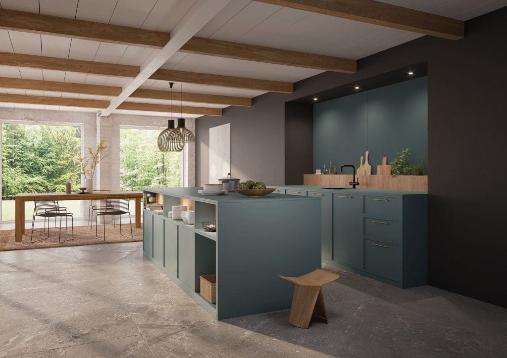 Rotpunkt Smala Sc Velvet Green Kitchen | Qudaus Living, Sutton Coldfield