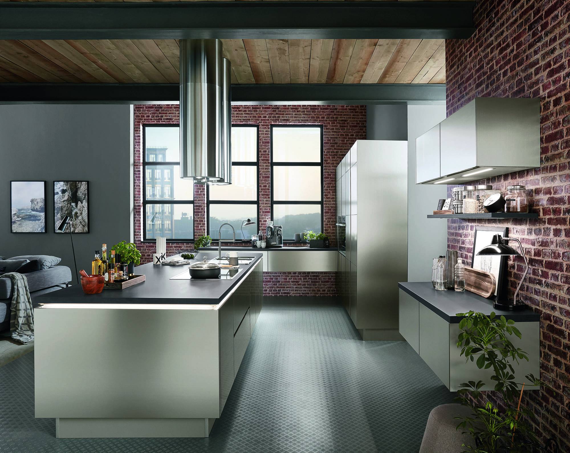Nobilia Metallic Handleless Kitchen 2021 | Qudaus Living, Sutton Coldfield