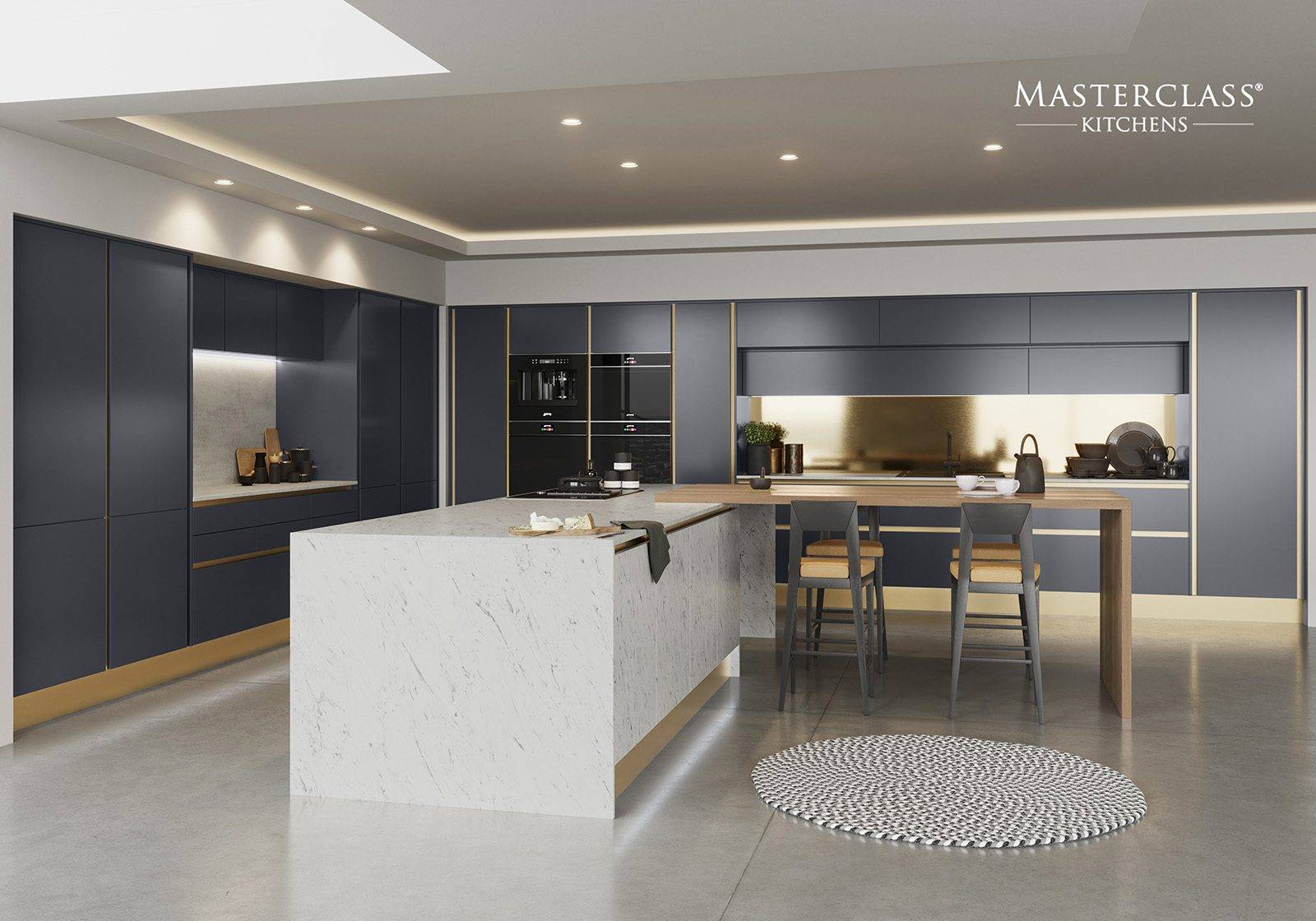 Masterclass Modern Matt L Shaped Kitchen | Plum-Mex, Farnham